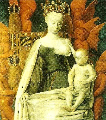 Jean Fouquet madonna och barn